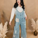 Vintage Washed Overalls - Denim