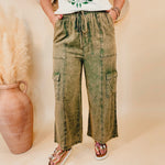 Ready When You Are Cargo Pants - Light Olive - Lace and Grace Boutique