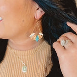 Wood Chandelier Earrings - Lace and Grace Boutique