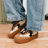 Pop Off Platform Sneakers by Corkys - Tan