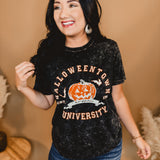 Halloween Town Jack O Lantern Mineral Graphic Tee - Black