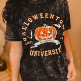 Halloween Town Jack O Lantern Mineral Graphic Tee - Black