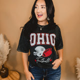 Ohio Football Oversized Tee - Black