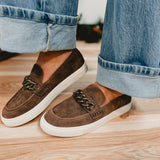 Chain Reaction Slip-On Shoe by Corkys - Pebbled Brown