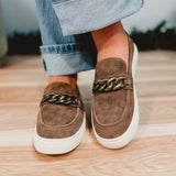 Chain Reaction Slip-On Shoe by Corkys - Pebbled Brown