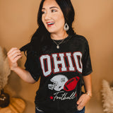 Ohio Football Oversized Tee - Black