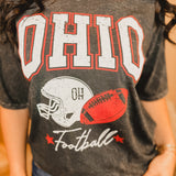 Ohio Football Oversized Tee - Black