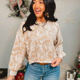 Simply Southern White Camo Crewneck Pullover