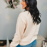 Simply Southern Camo Bow Crewneck Sweatshirt - Sand