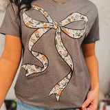 Simply Southern Camo Bow Tee - Iron