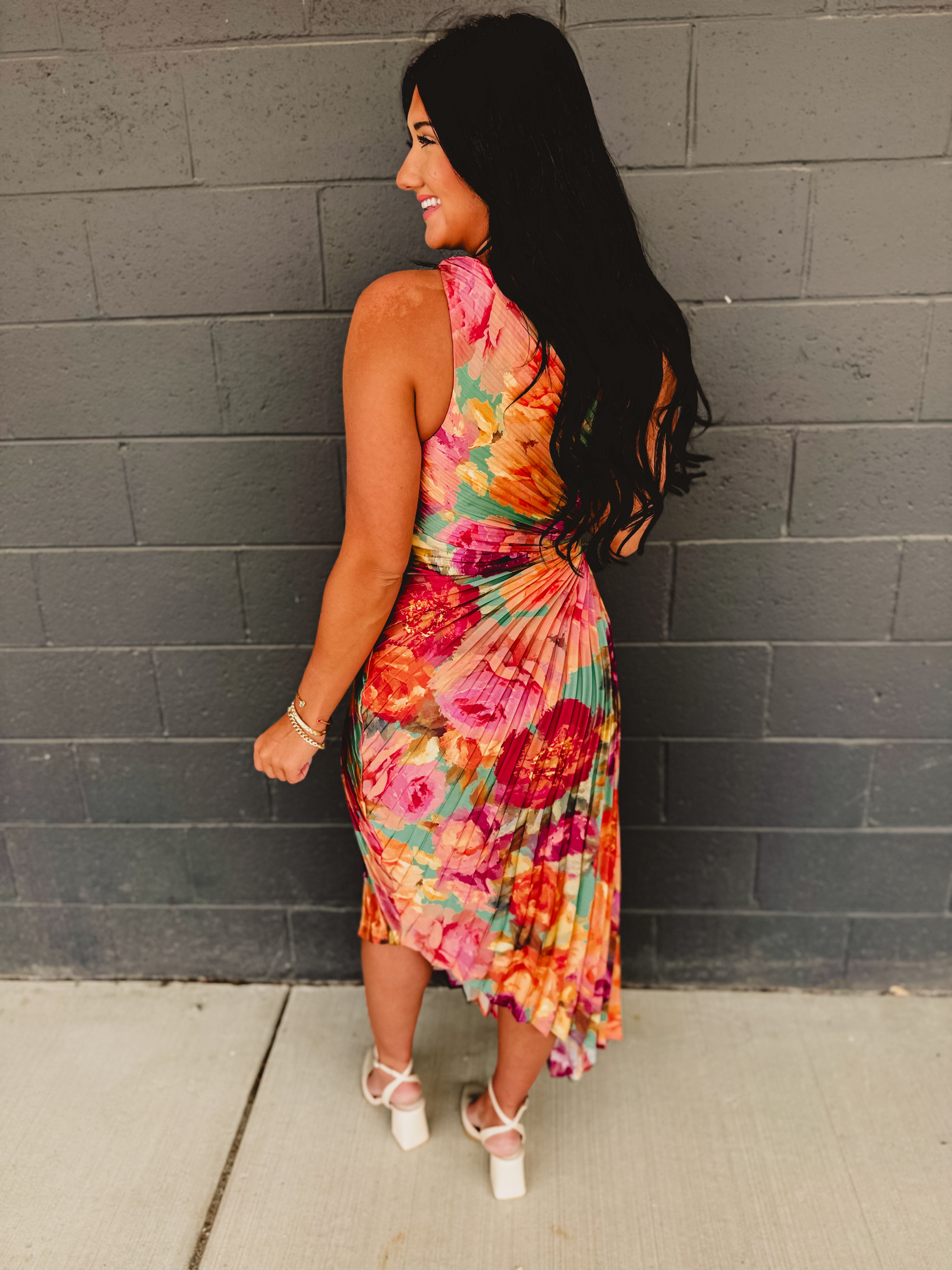 One Shoulder Maxi - Parisian Floral