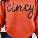 Cincy Dyed Fleece Sweatshirt - Orange