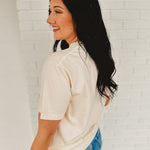 Grace and Gratitude Floral Graphic Tee - Cream - Lace and Grace Boutique