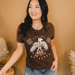Find Your Wild Mineral Graphic Tee - Chocolate - Lace and Grace Boutique