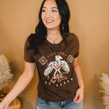 Find Your Wild Mineral Graphic Tee - Chocolate - Lace and Grace Boutique