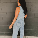 Tencel Denim Jumpsuit - Lace and Grace Boutique