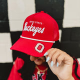 Ohio State Buckeyes Canvas Trucker Hat - Red