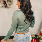 Basic Buttery Soft Long Sleeve Top - Ash Jade
