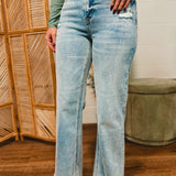 Mica Super High Rise Stretch Wide Leg Jean - Medium