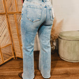 Mica Super High Rise Stretch Wide Leg Jean - Medium