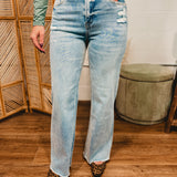 Mica Super High Rise Stretch Wide Leg Jean - Medium