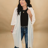 Just A Moment Behind Maxi Kimono - Ivory