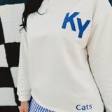 Kentucky Embroidered Sweatshirt - Cream