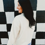 Kentucky Embroidered Sweatshirt - Cream