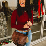 BedStu Sequoia Em Crossbody Bag - Teak Dip Dye