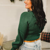 Sweetheart Holiday Sweater - Hunter Green