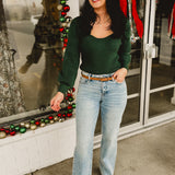 Hidden Ella Clean Cut Straight Classic Jean - Medium Light