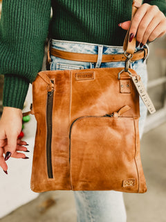 BedStu Aiken Crossbody Bag - Tan Rustic - Lace and Grace Boutique