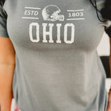 Ohio Football Graphic Tee - Grey