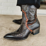 BedStu Chamise Boots - Black Teak Rustic