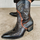 BedStu Chamise Boots - Black Teak Rustic