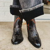 BedStu Chamise Boots - Black Teak Rustic