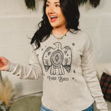 Free Bird Mineral Washed Sweatshirt - Heather Grey