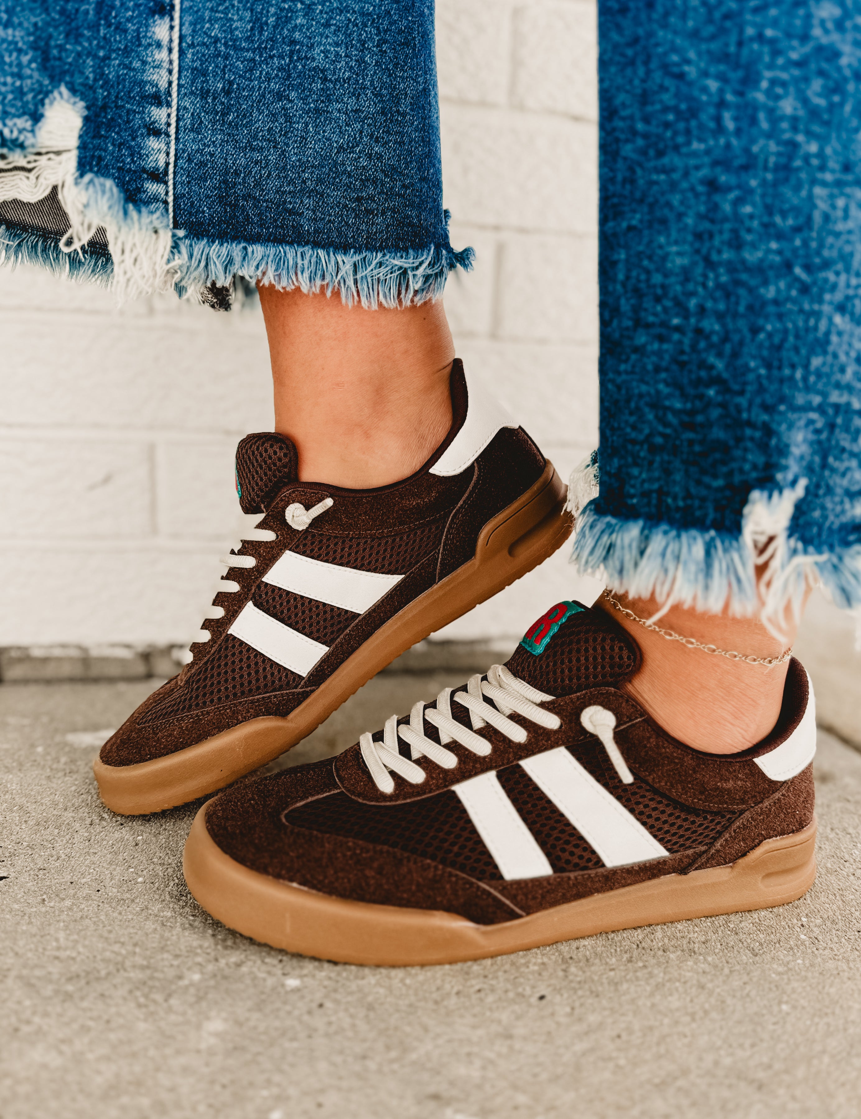 Brita Sneaker - Brown - Lace and Grace Boutique