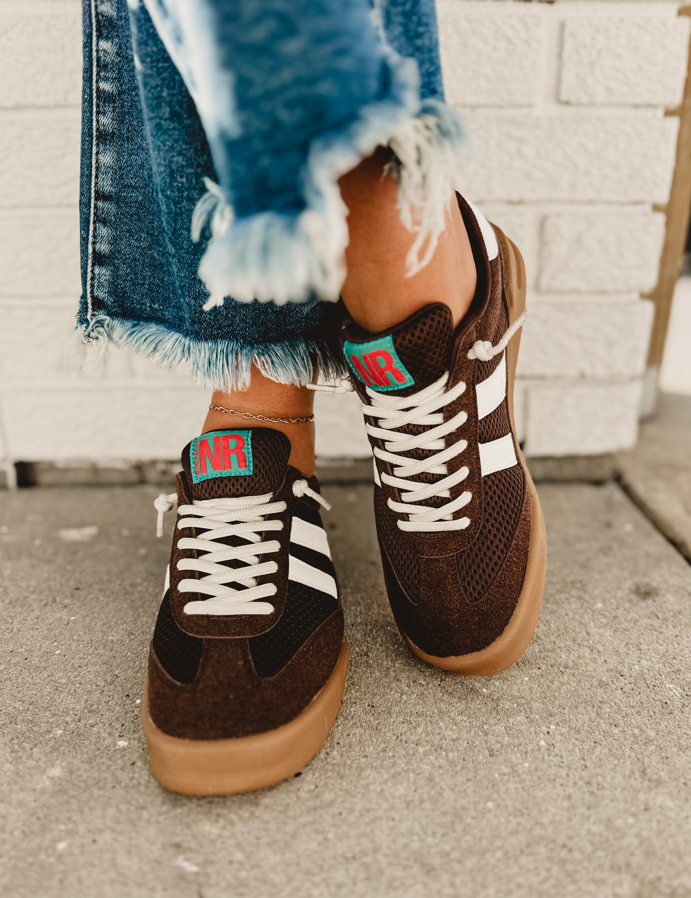 Brita Sneaker - Brown - Lace and Grace Boutique