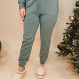 Fleece Lounge Joggers with Pockets - Ash Jade