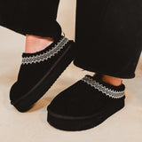 Platform Slipper - Black