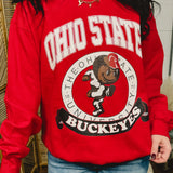 Vintage 90's Ohio State Sweatshirt - Red