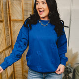 Kentucky Embroidered UK Sweatshirt - Blue