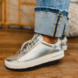 Birkenstock Bend Low Sneaker - Metallic Silver