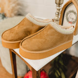 Simply Southern Platform Slipper - Light Brown