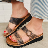 Bedstu Chow Platform Sandal - Black Lux - Lace and Grace Boutique