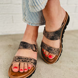 Bedstu Chow Platform Sandal - Black Lux - Lace and Grace Boutique