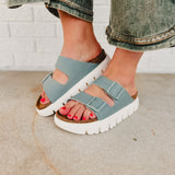 Birkenstock Arizona Papillio Chunky Sandal - Pure Sage