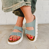 Birkenstock Arizona Papillio Chunky Sandal - Pure Sage