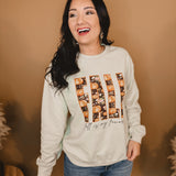 Fall Is My Favorite Fleece Sweatshirt - Oat - Lace and Grace Boutique